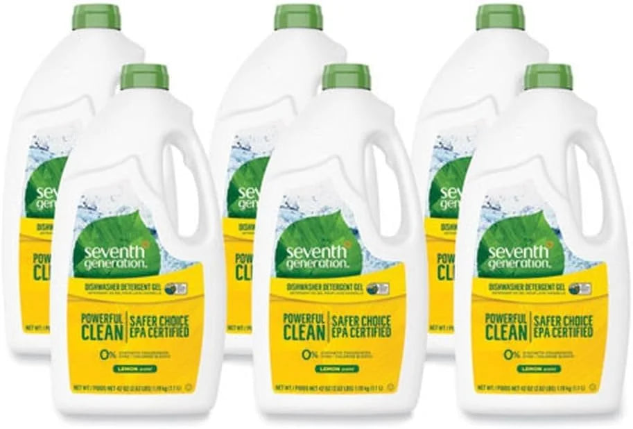 Seventh Generation Lemon Scented Automatic Dishwasher Gel (6x45 OZ) (Value Bulk Multi-pack)